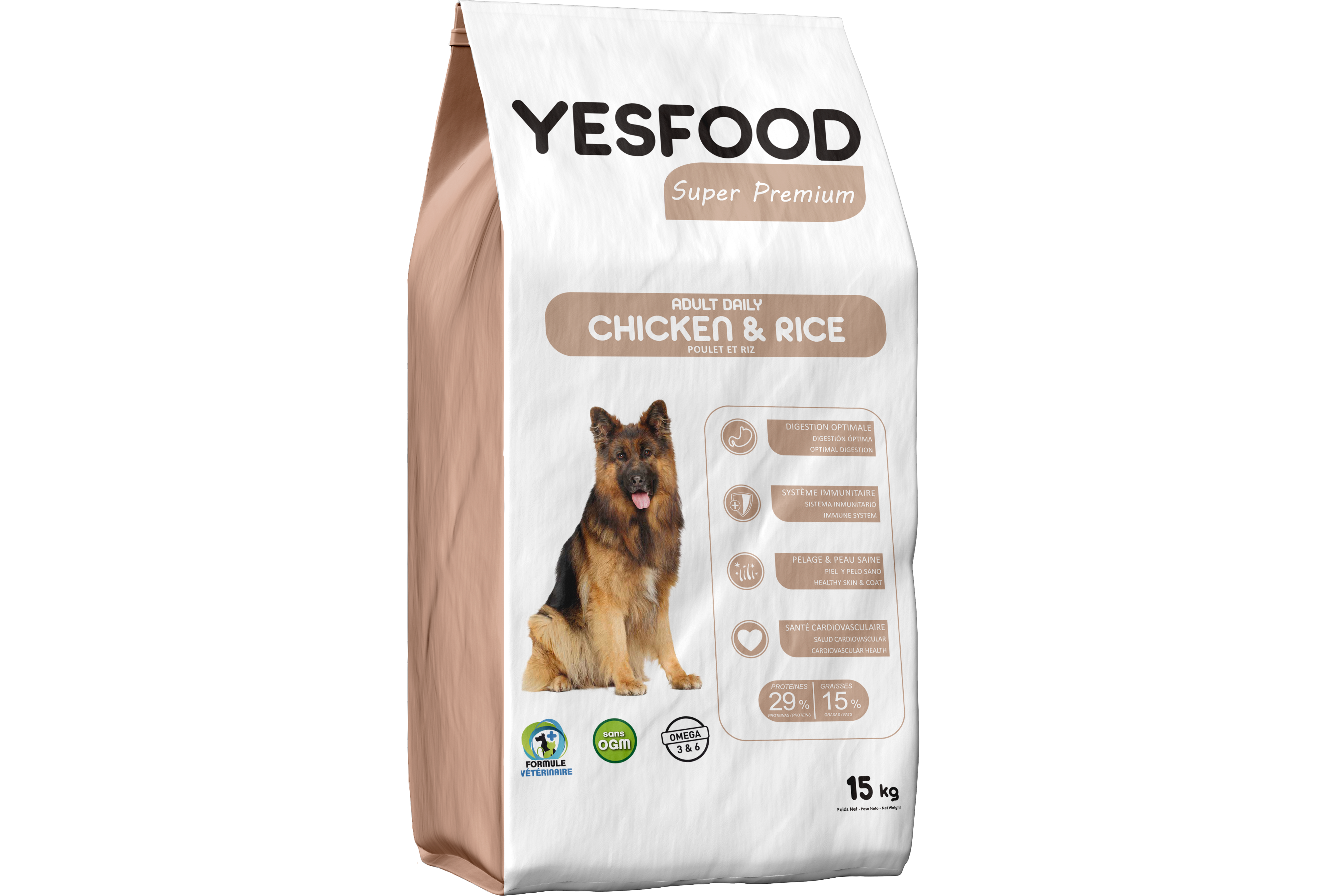 Mockup YESFOOD Super Premium - Chicken & Rice Mockup YESFOOD Super Premium - Chicken & Rice